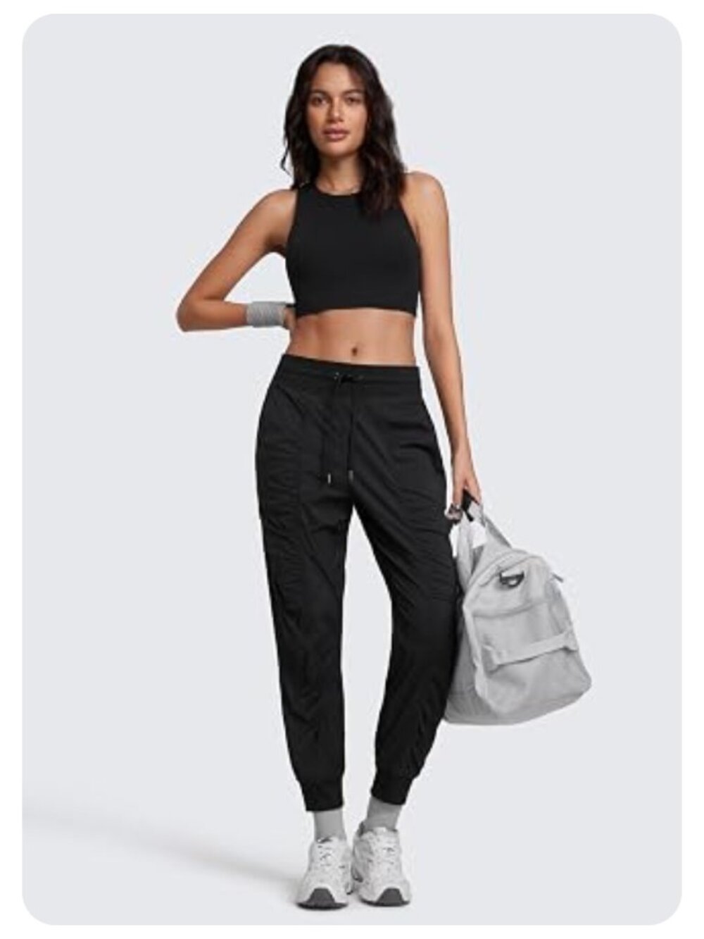 NWT Crz Yoga Black Casual Jogger Pant sz US M 8/10